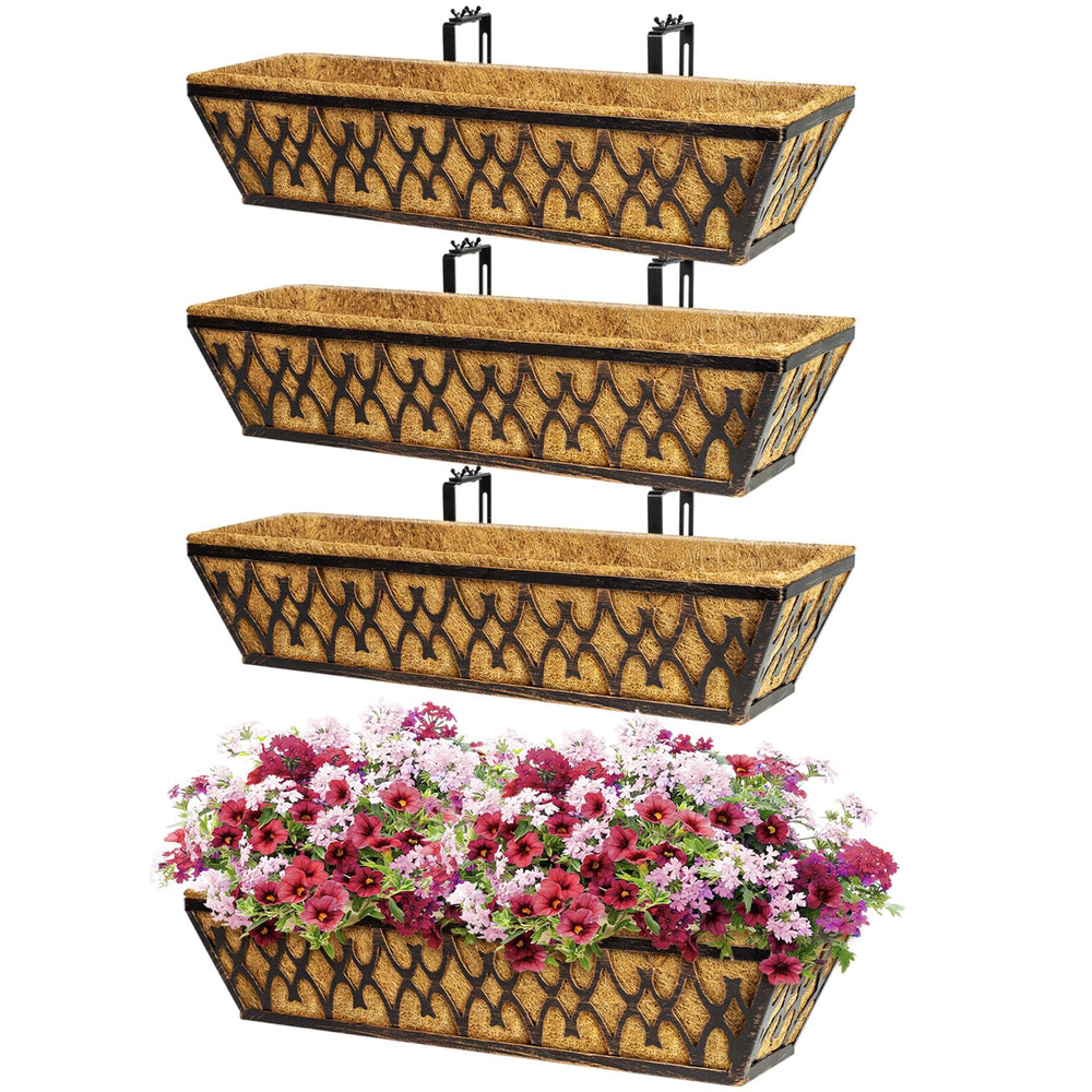 Karlliu front view bronze window box showing elegant finish and durability