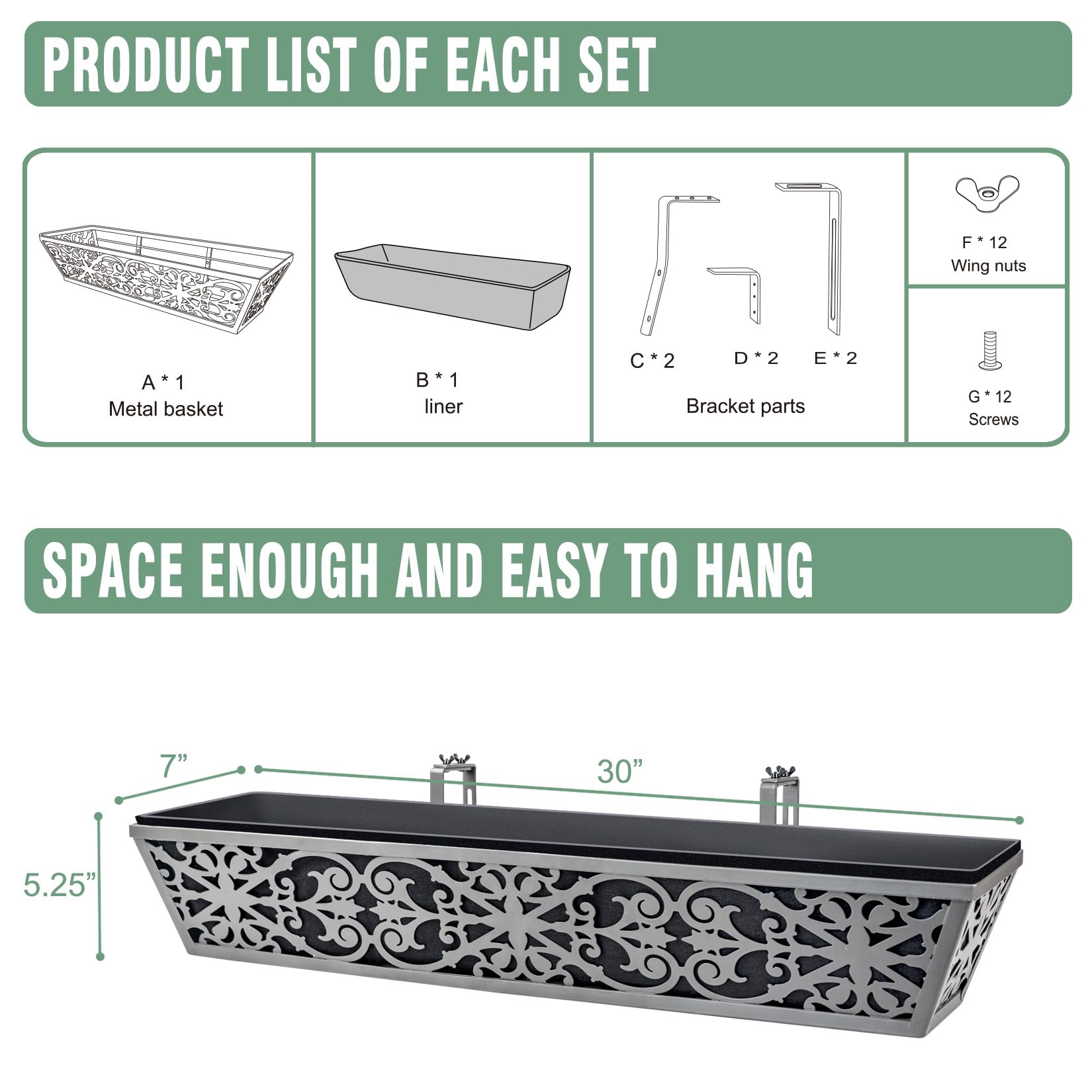 Karlliu included hardware and brackets laid out for quick tool-free assembly