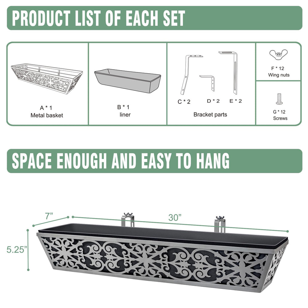Karlliu included hardware and brackets laid out for quick tool-free assembly