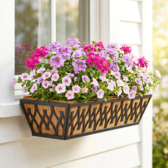 Karlliu installed on balcony railing demonstrating easy hanging and curb appeal