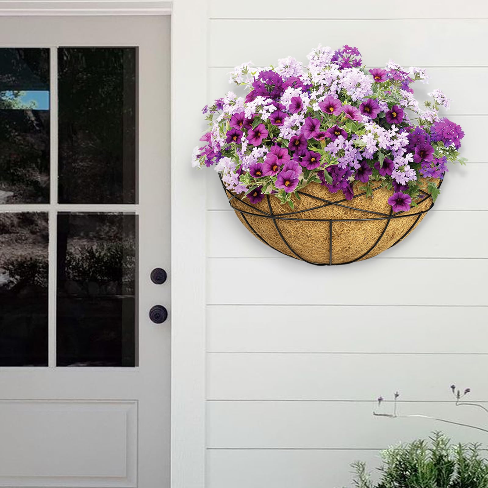 Karlliu lifestyle balcony scene showing colorful flowers and enhanced outdoor curb appeal
