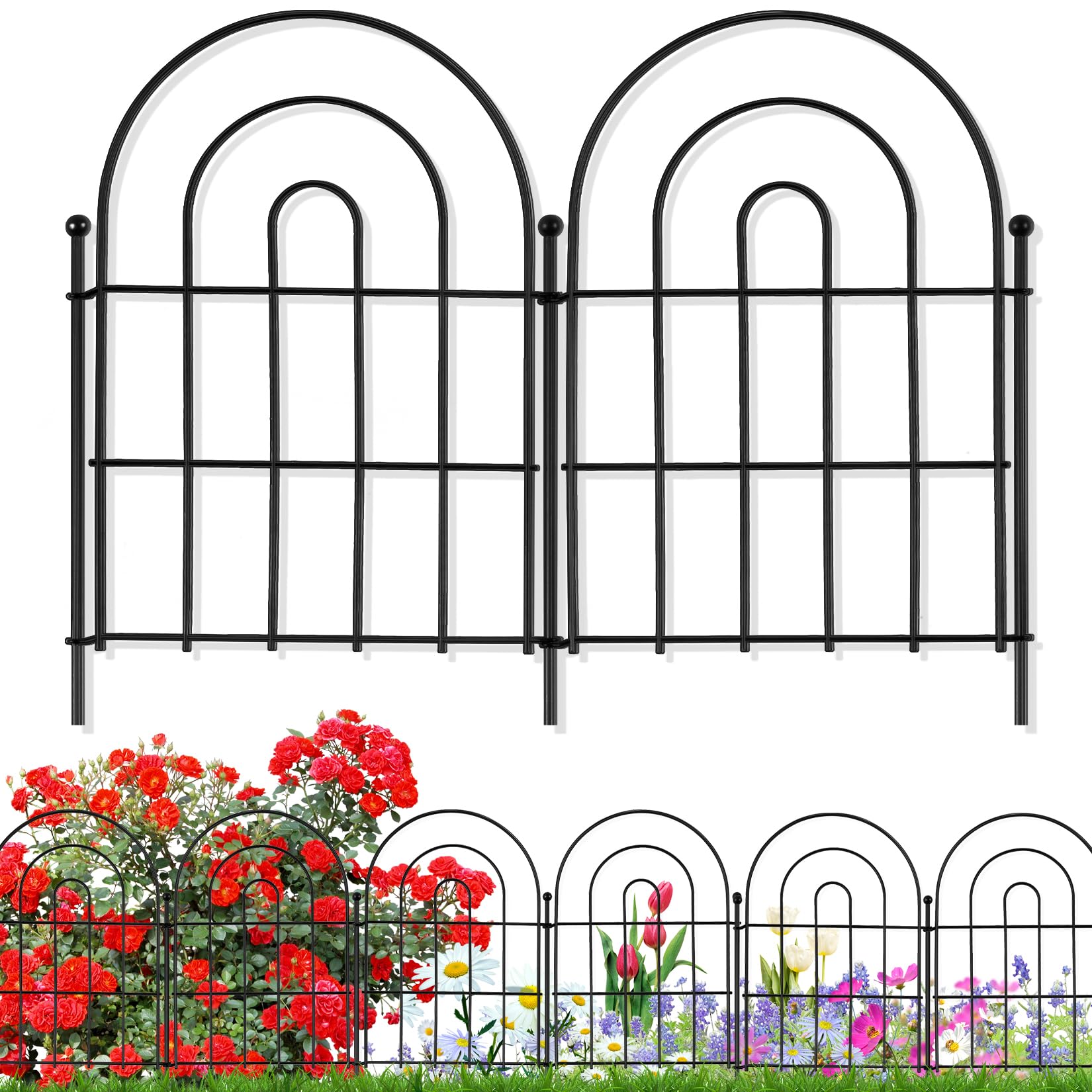 Karlliu garden fence in backyard setting adding structure and refined look