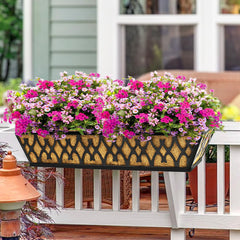 Karlliu planter mounted on balcony railing demonstrating space-saving planting