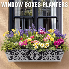 Karlliu planter mounted on balcony railing adding instant curb appeal