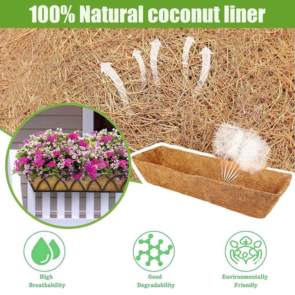 Karlliu liner being filled with soil and plants showing easy planting and root support benefit