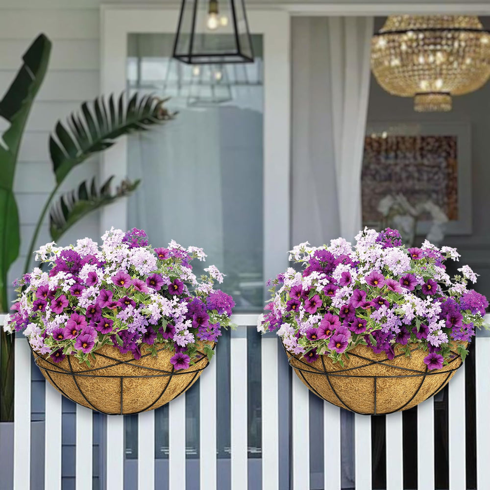Karlliu planters mounted on balcony railing demonstrating secure outdoor installation