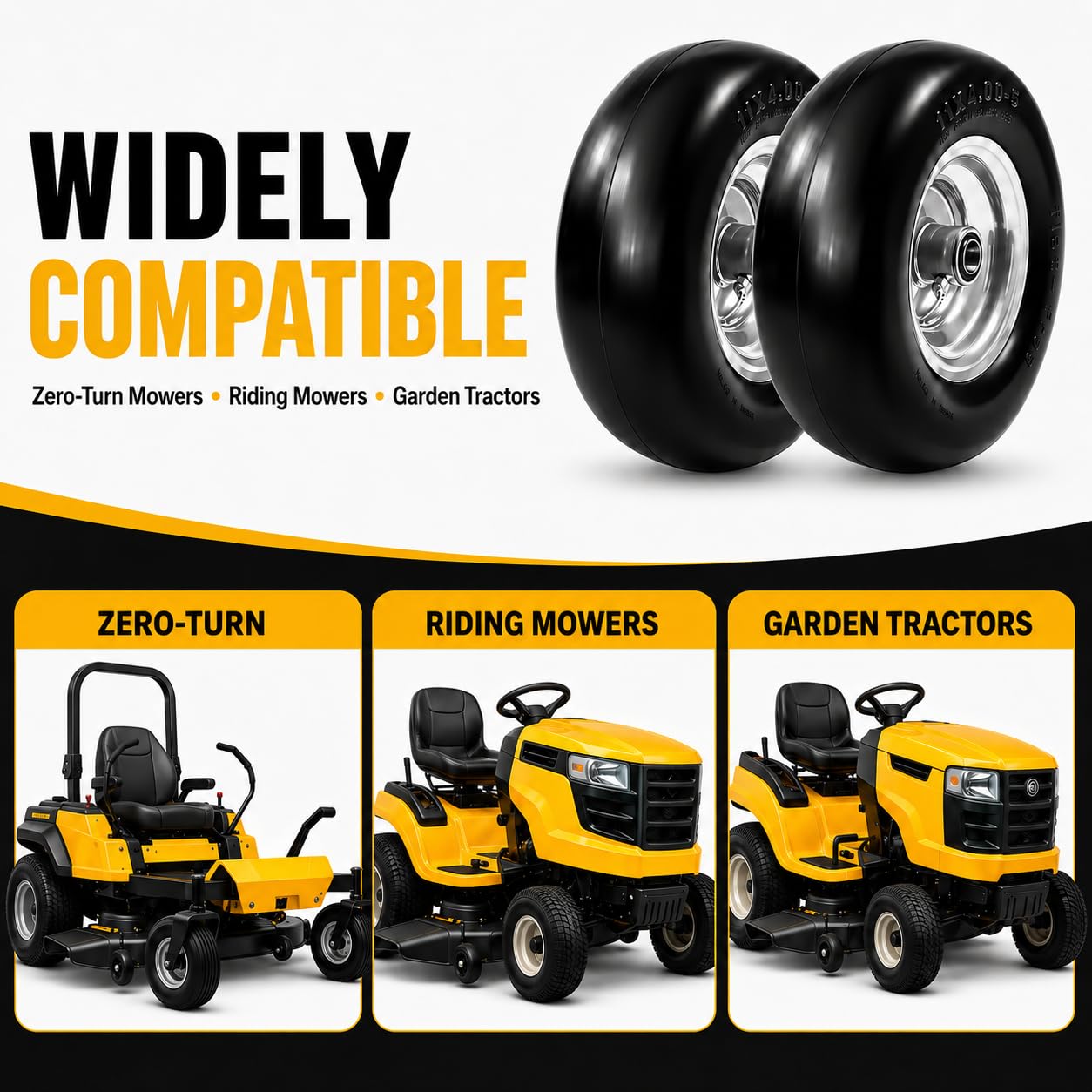Kartio tread and welded steel rim detail demonstrating strength