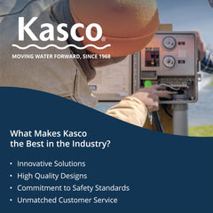 Kasco temperature sensor probe close-up for accurate outdoor air readings