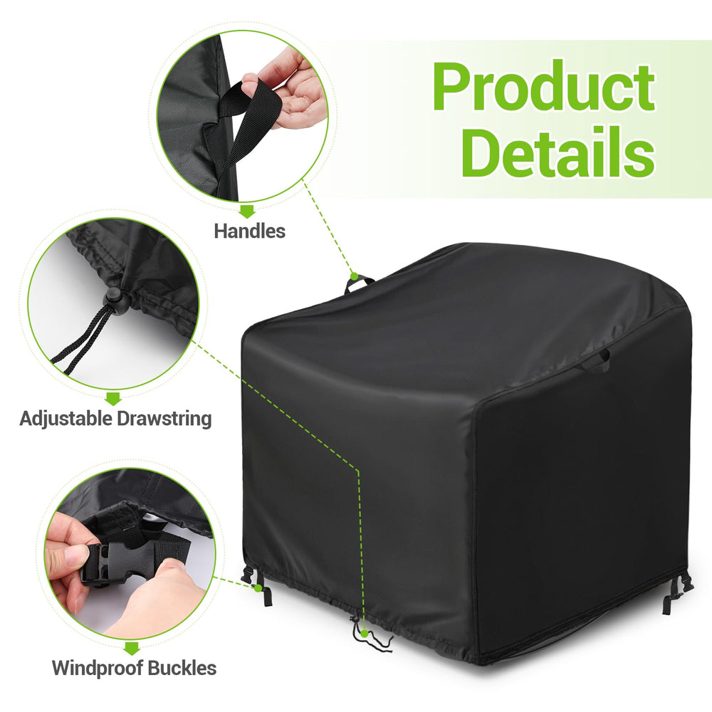 Kasla cover on a patio chair in garden demonstrating clean outdoor protection