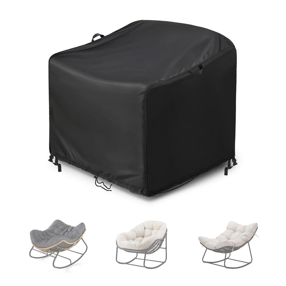 Kasla front view of cover showing full chair protection and neat fit