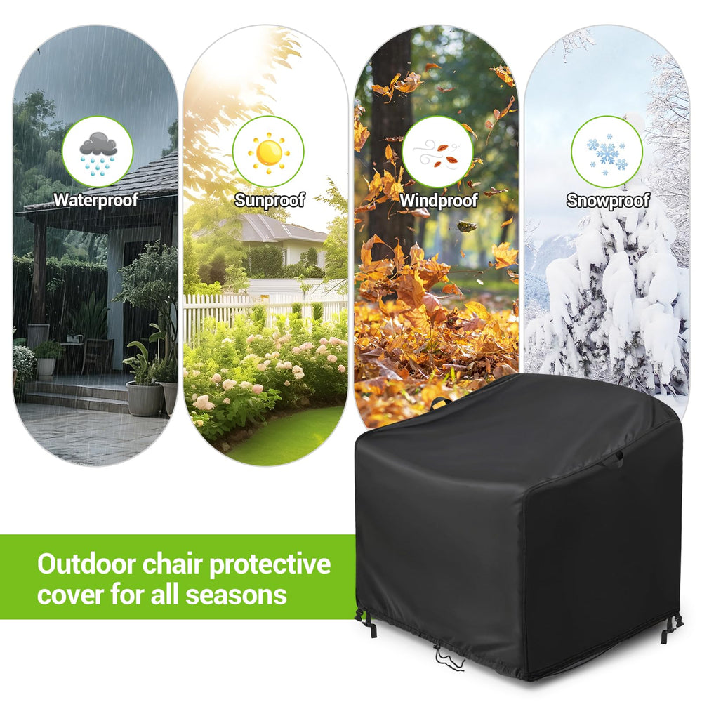 Kasla cover beside chair showing dimensions and scale for easy fitting
