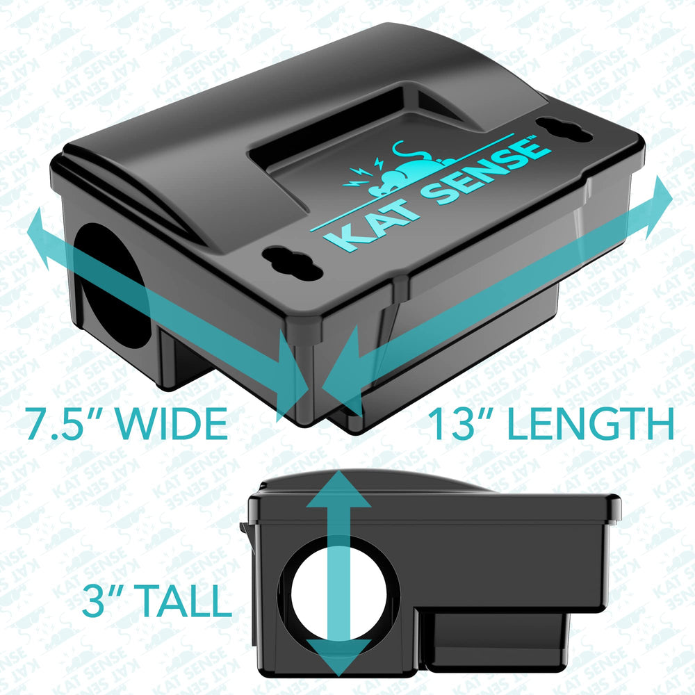 Kat Sense placed along wall guiding rodents inside for effective control