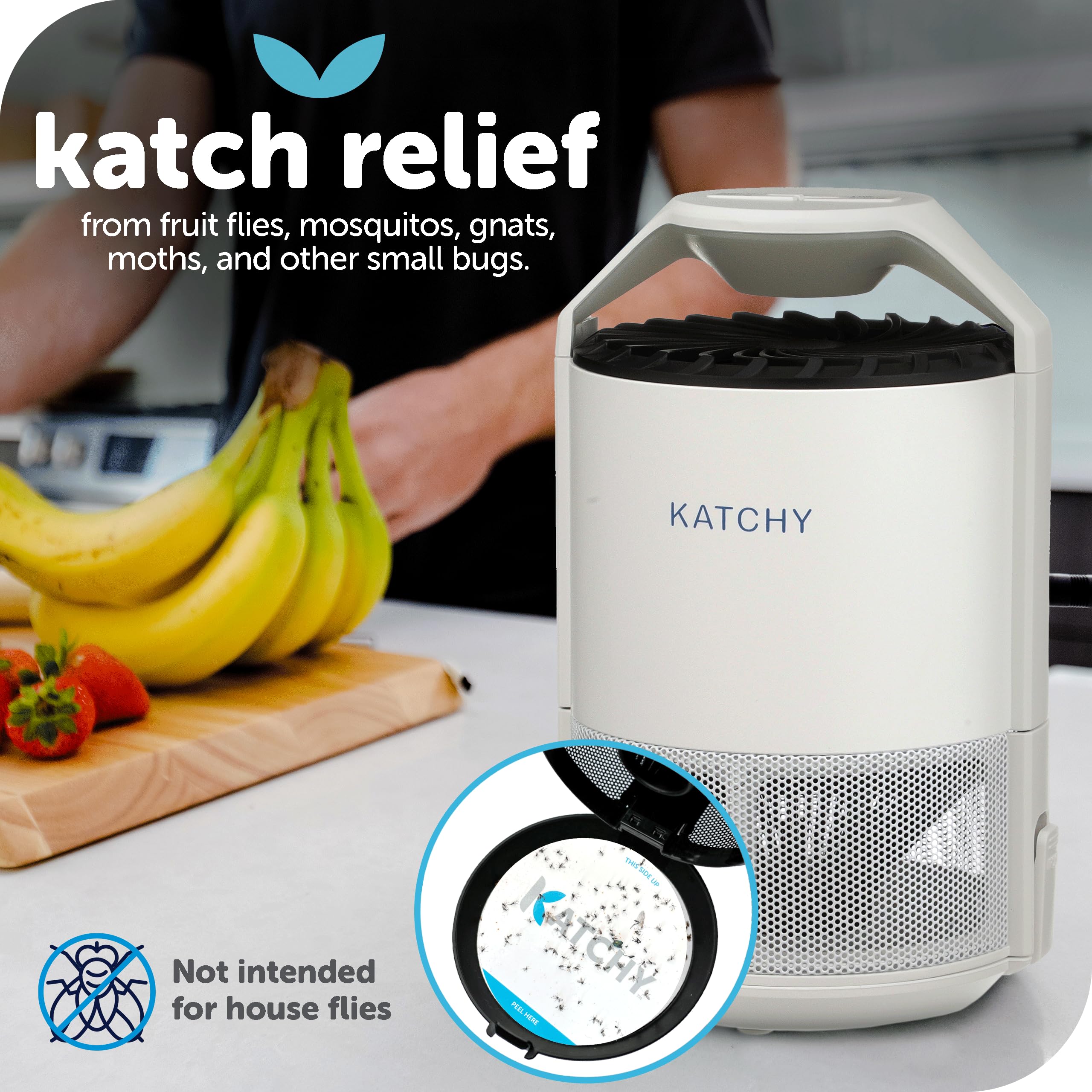 KATCHY UV light detail demonstrating attraction source for small insects