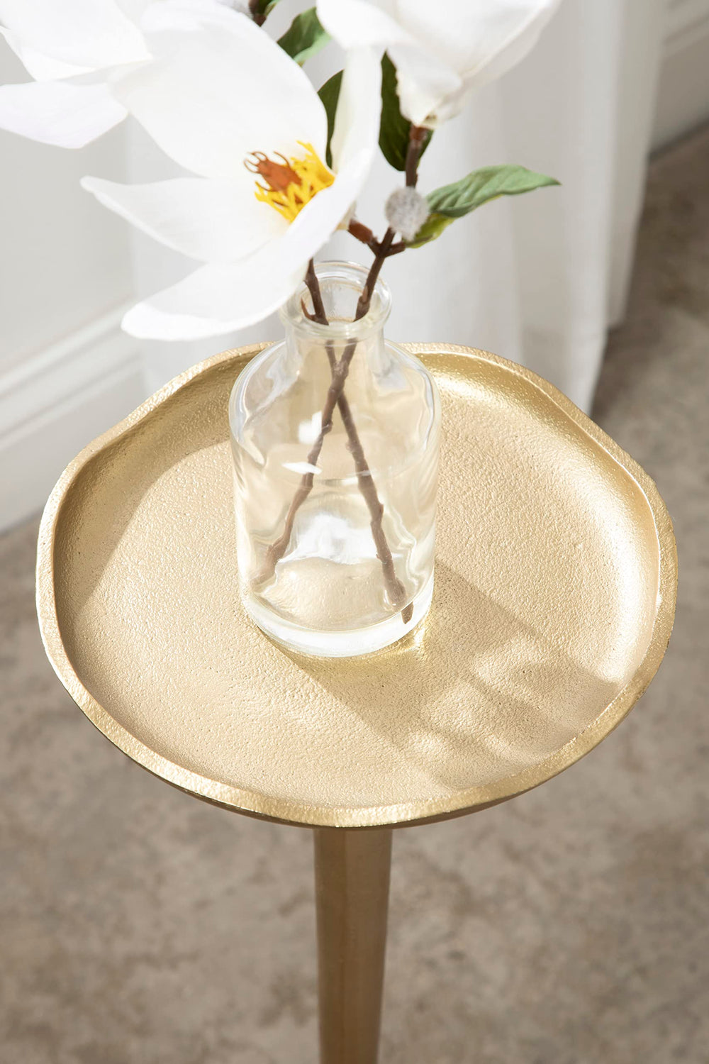 Kate and Laurel Alessia styled in living room adding glam and focal interest