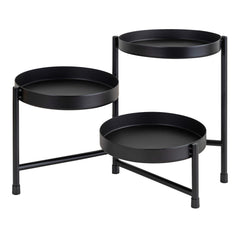 Kate and Laurel Finn front view showing three-tiered modern display, enhances table styling