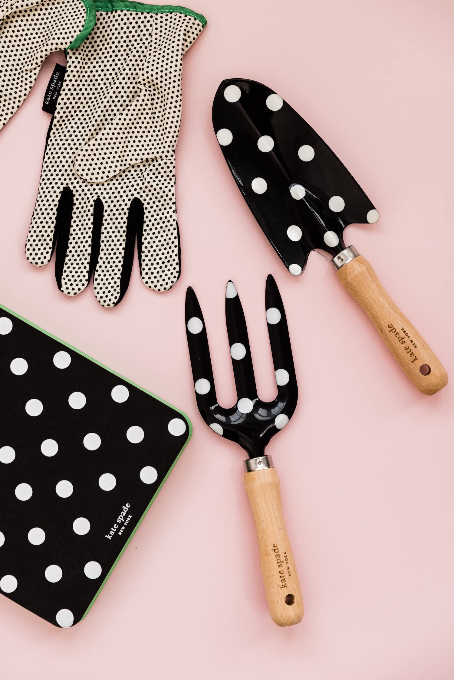 kate spade new york black-and-white dot pattern detail adding decorative charm