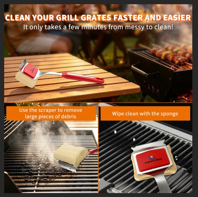 Katharos Dasos beside tongs showing scale and convenient storage size