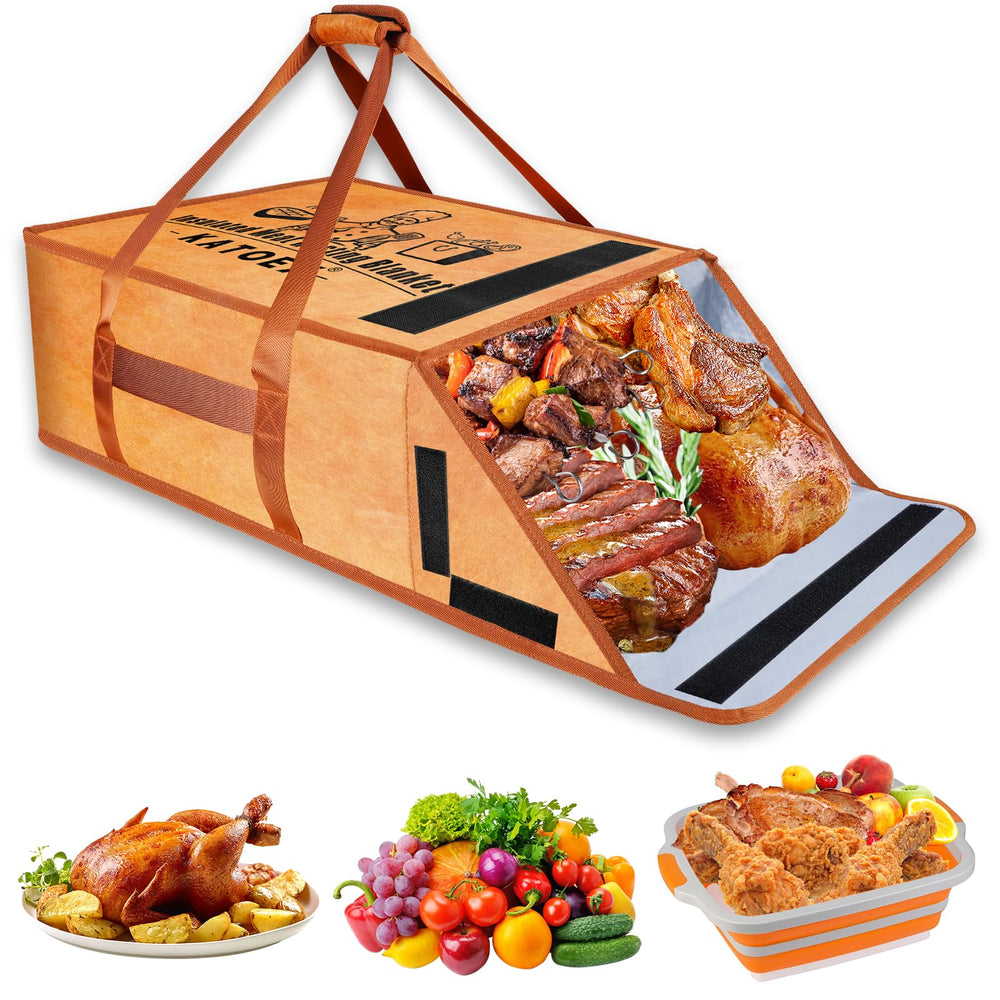 katoex front view of large bbq blanket bag showing roomy capacity and sturdy build
