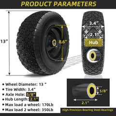 Kavedod wheel mounted on axle in use offering reliable rolling performance