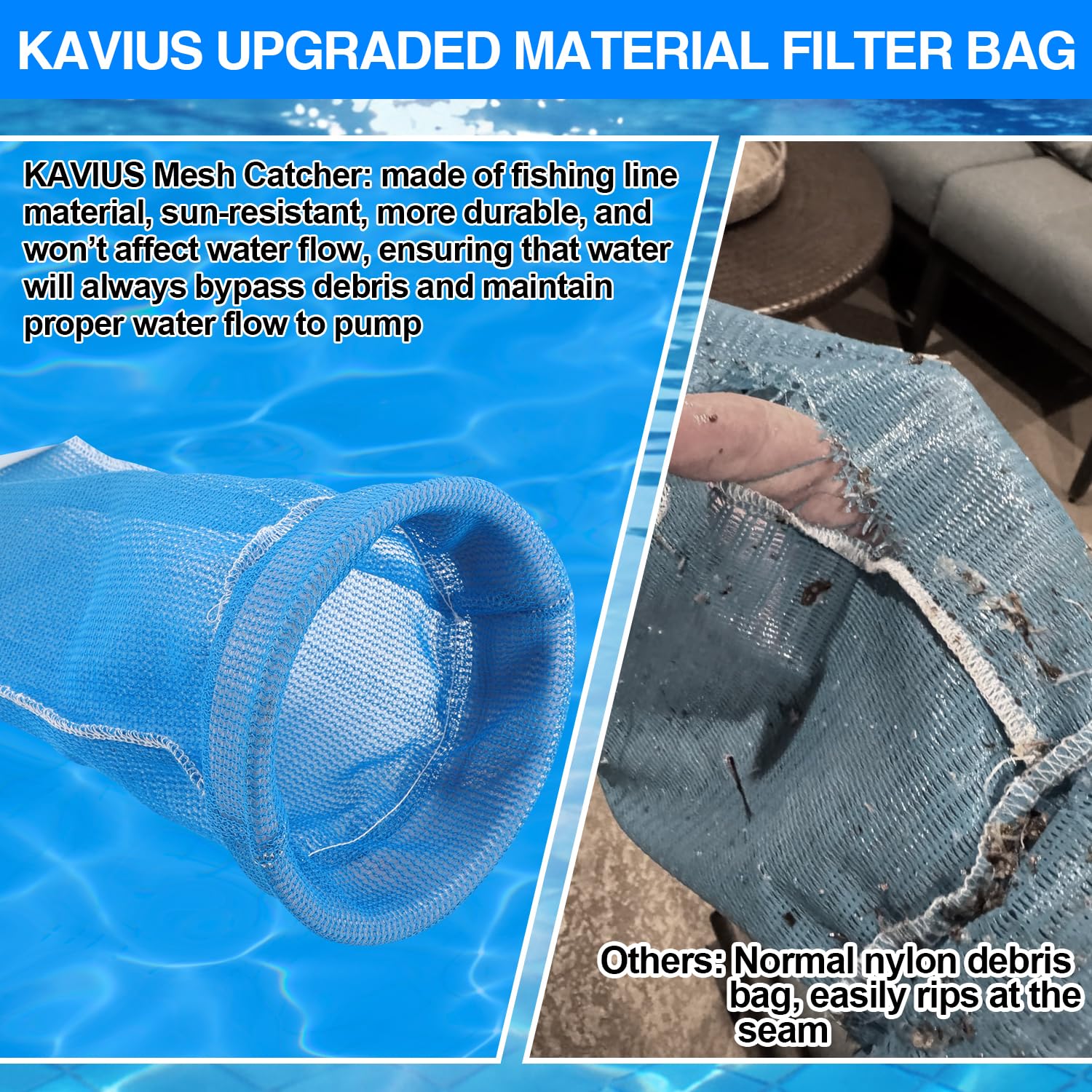 Kavius W530 attached to 1½ inch vacuum hose demonstrating compatibility and secure seal