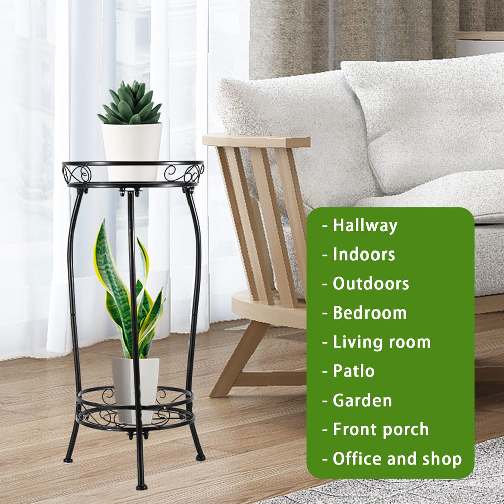 Kavlium bottom tier with trailing plant illustrating layered styling and space-saving