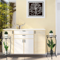 Kavlium top tier with planter demonstrating elevated plant presentation