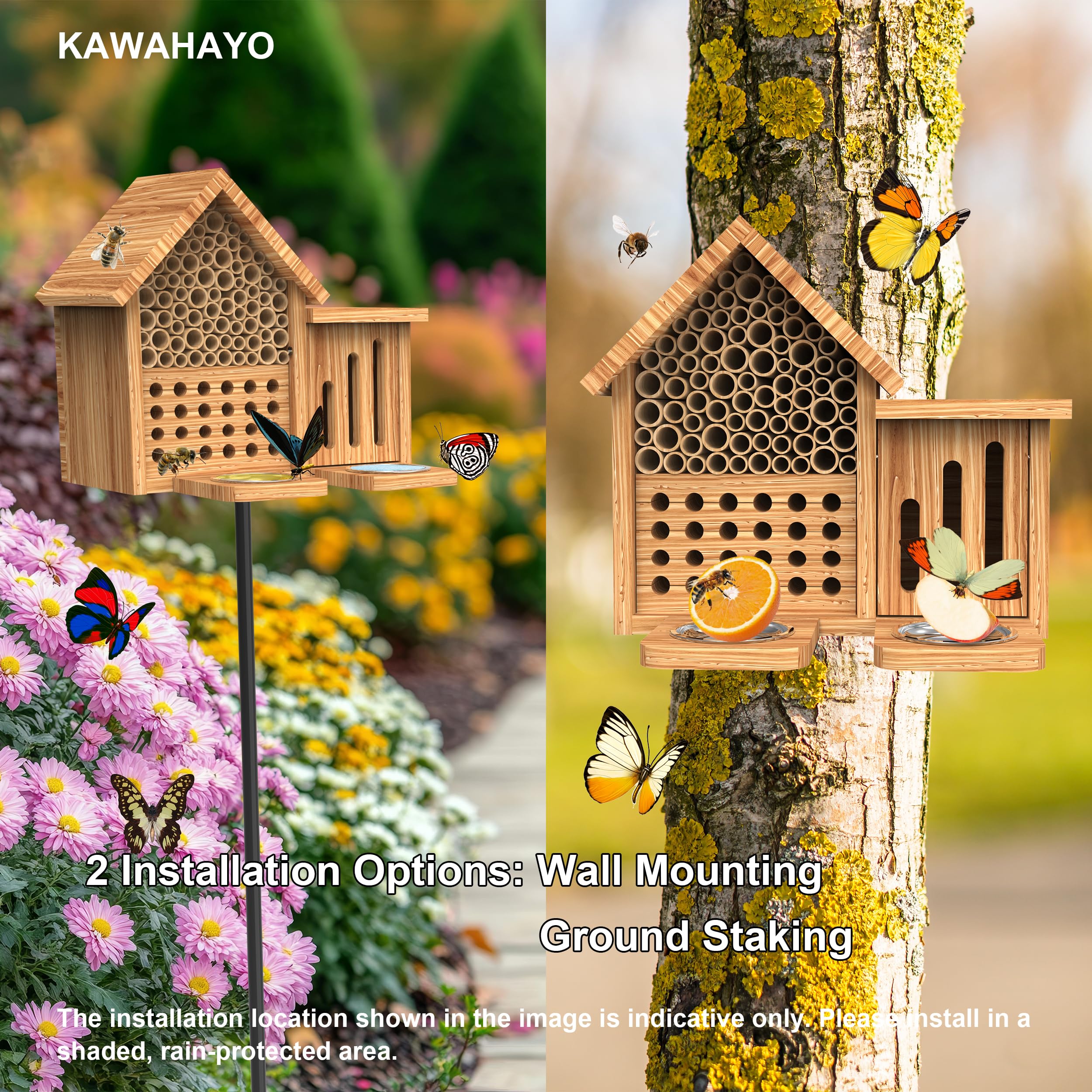 KAWAHAYO side profile showing carbonized pine texture for weather resistance