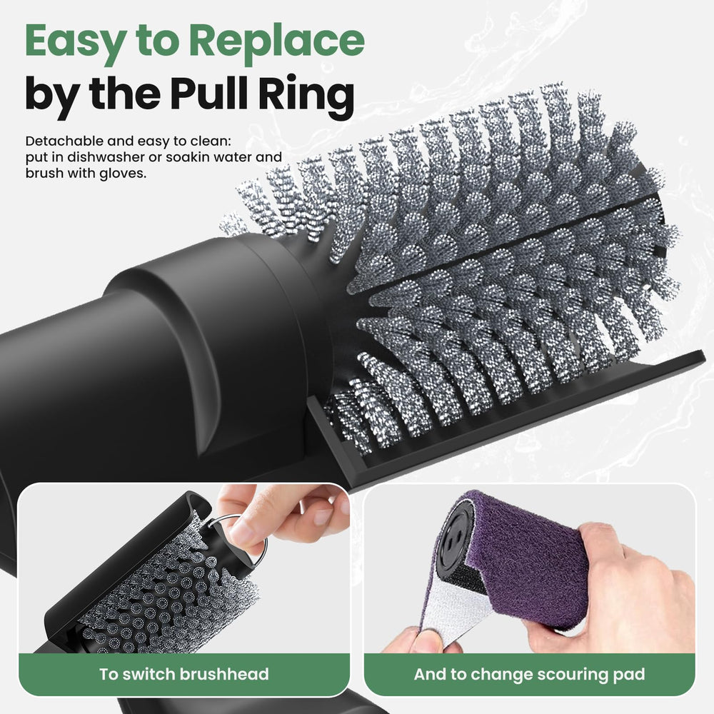 KAWBIYJ bristle detail showing heat-resistant stainless steel up to 392°F for safety