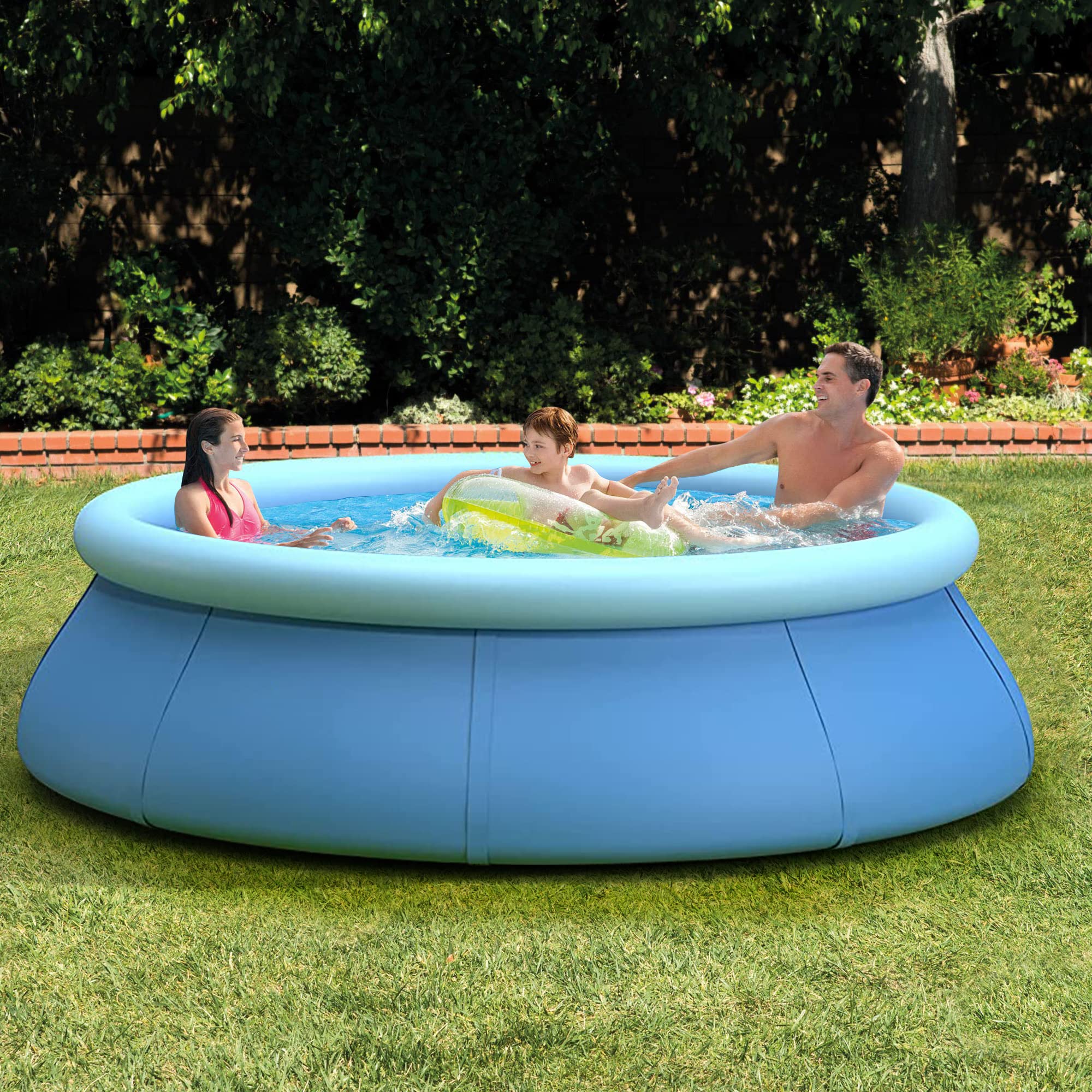KAWIVAST front view of 10ft pool showing full setup and easy access