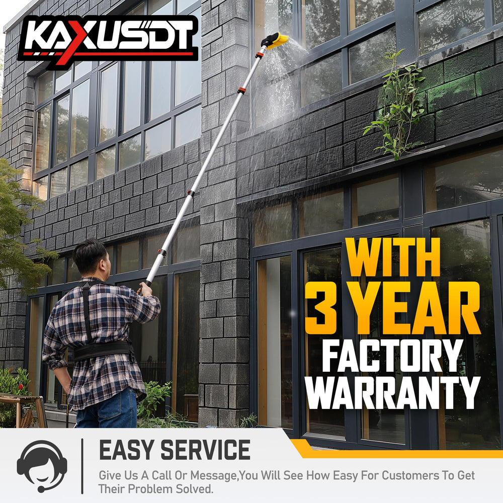 KAXUSDT wand next to a person and house to show length and scale benefits