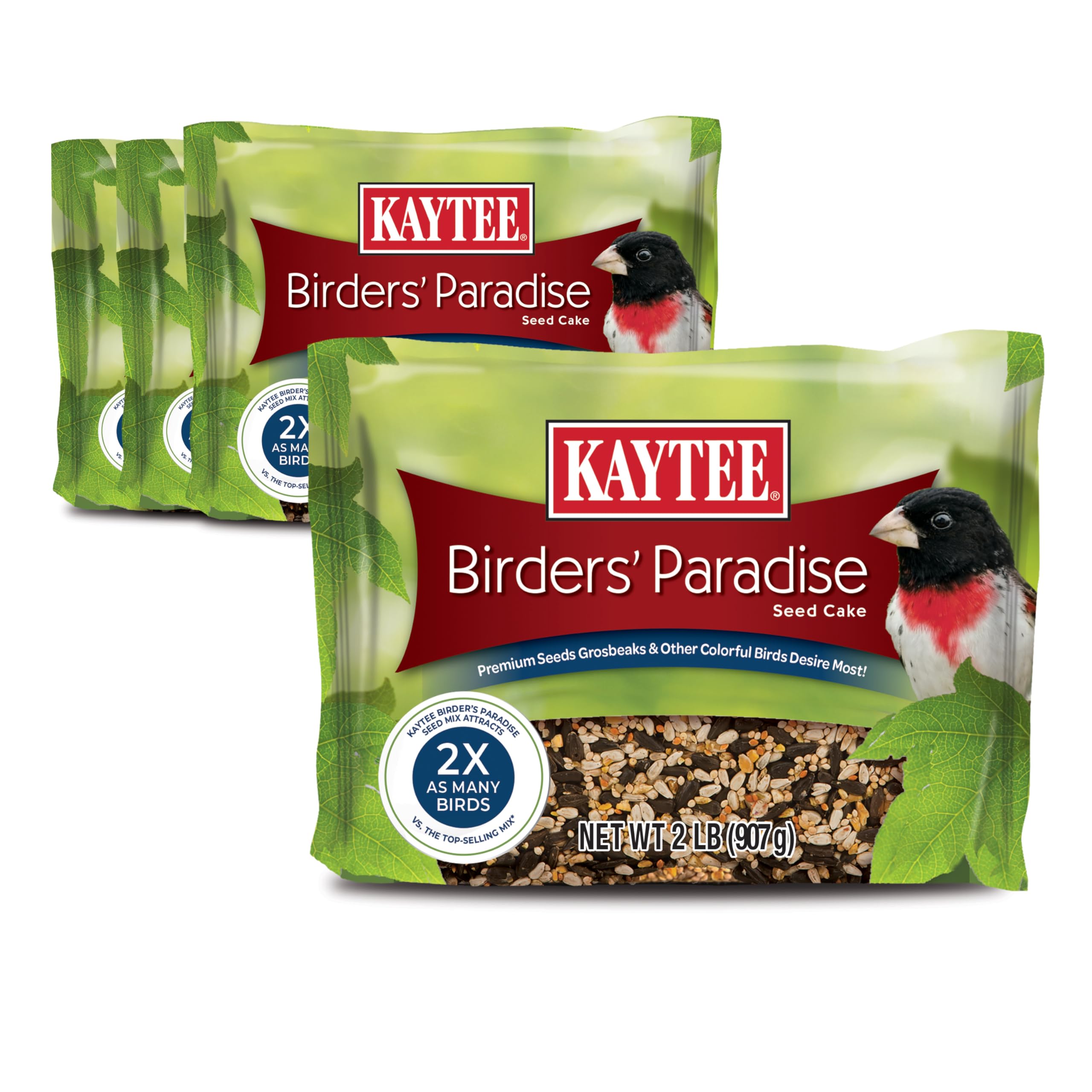Kaytee front packaging showing product and attracting birds