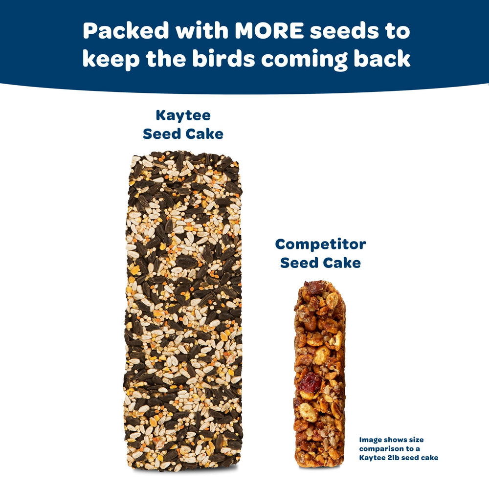 Kaytee close-up of seed cake texture highlighting quality ingredients