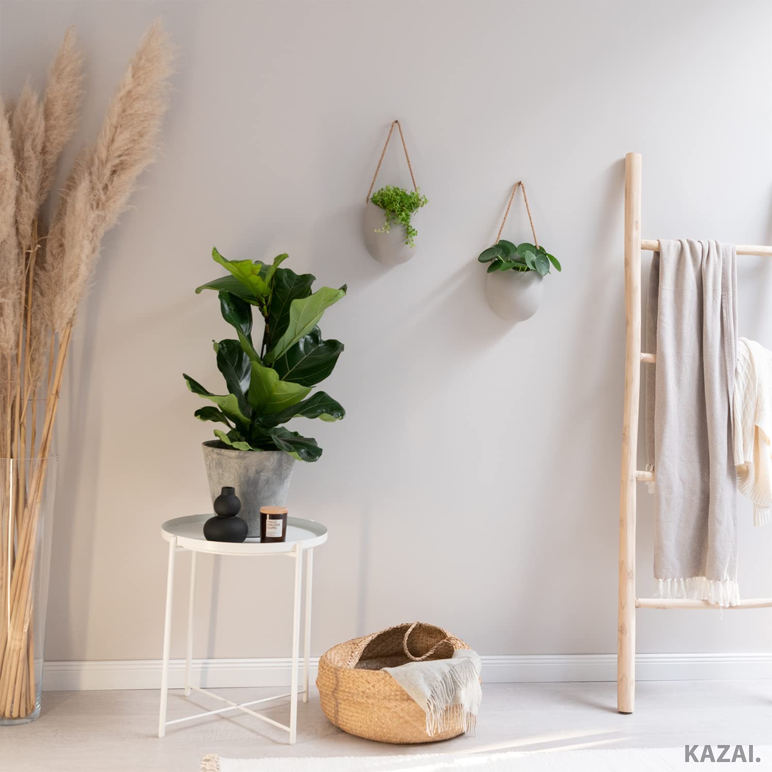 Kazai Ellie balcony lifestyle shot showing planters on balcony wall and stylish outdoor accent benefit