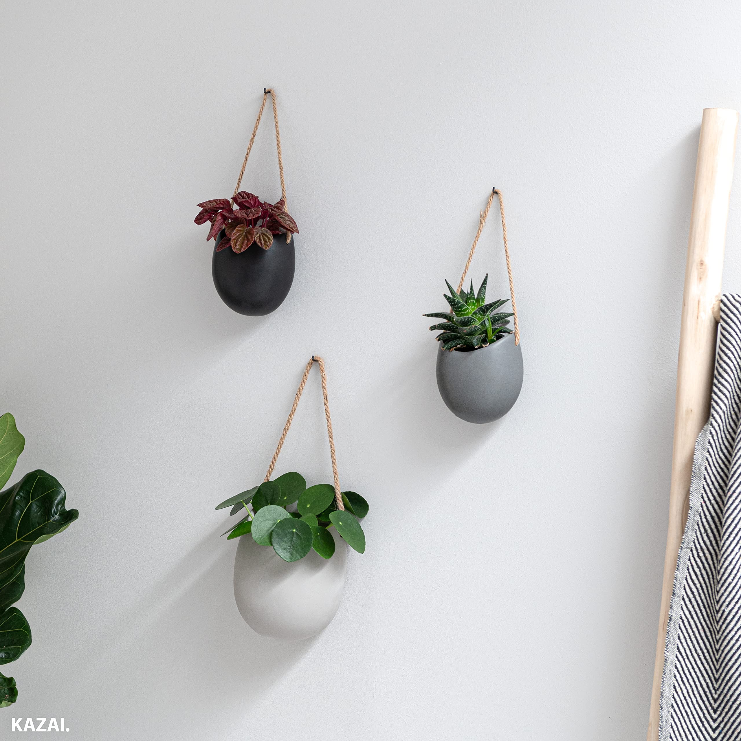 Kazai Ellie balcony protected setting adding modern decor and space-saving greenery