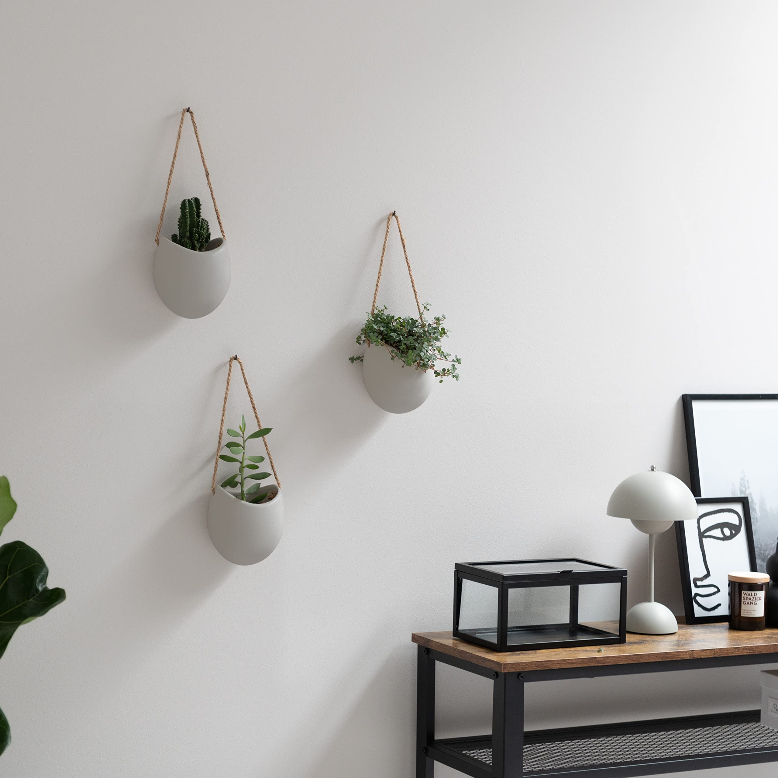 Kazai Ellie mounted in living room showing modern vertical greenery benefit