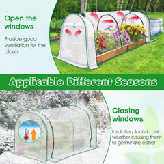 KBOROVER roll-up zipper door open for easy access and watering benefit