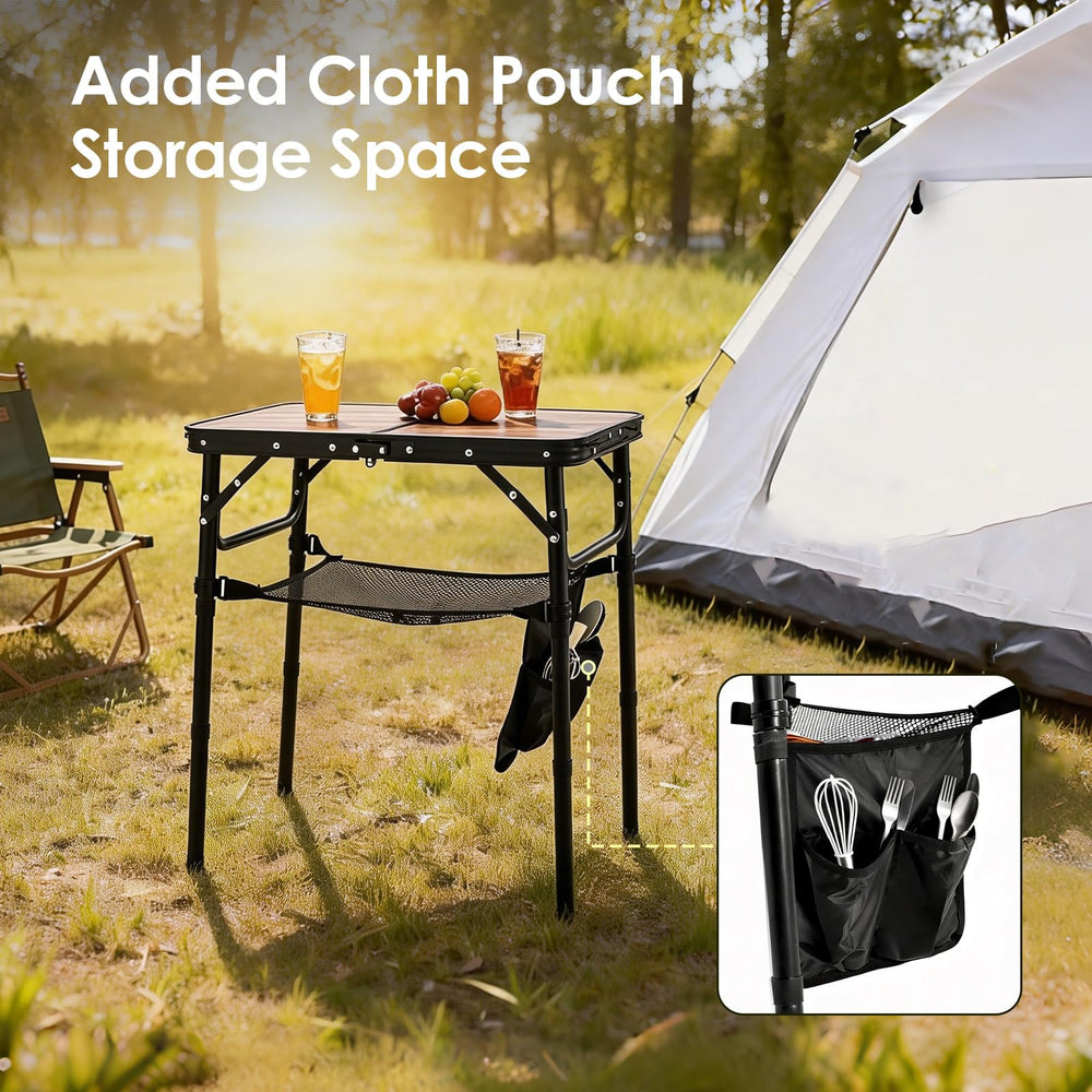 Kcmploro leg adjustment detail showing three height options and stability