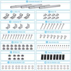 KCUT close-up of aluminum bracket highlighting corrosion-resistant finish and durability