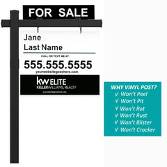 Kdgarden close-up of 47-inch arm highlighting sturdy sign support