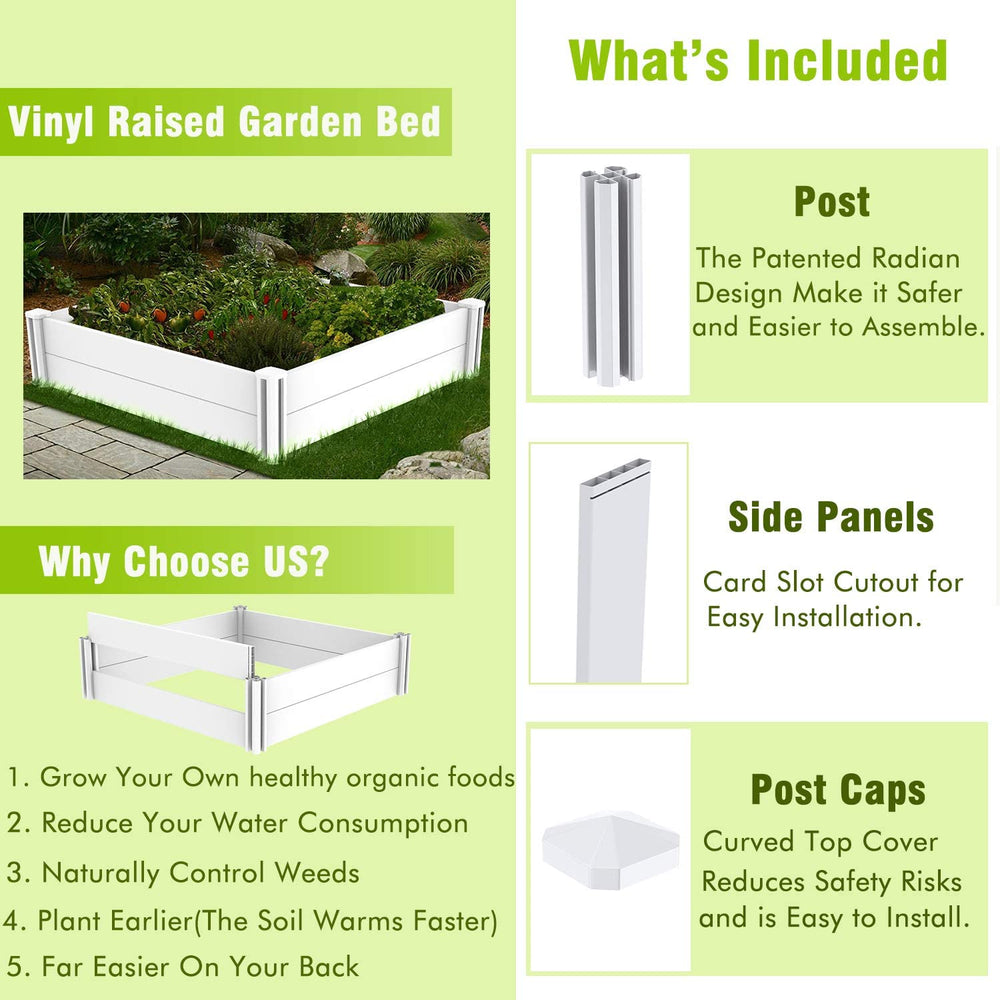 Kdgarden assembled in backyard providing a tidy raised planting area