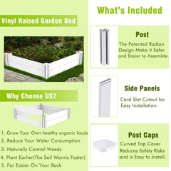 Kdgarden assembled in backyard providing a tidy raised planting area
