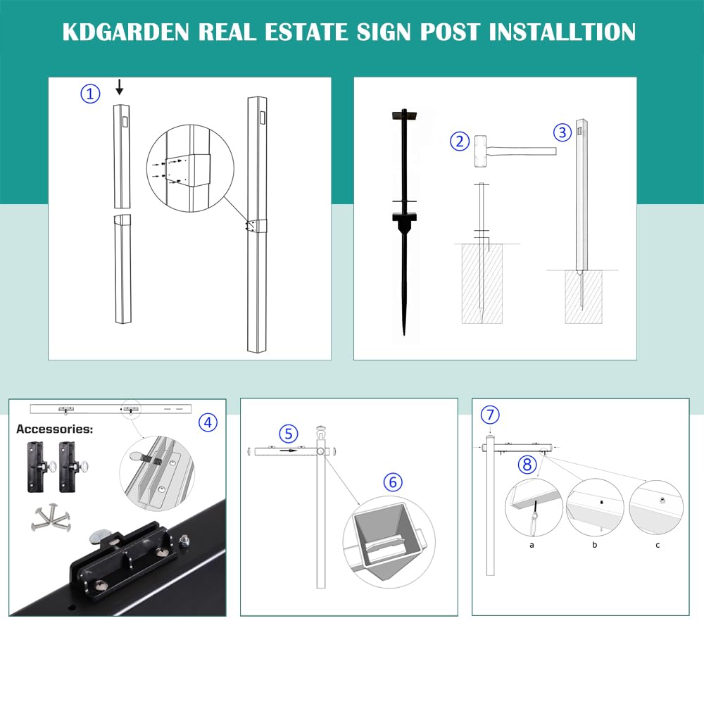 Kdgarden arm caps and steel clips detail illustrating secure mounting