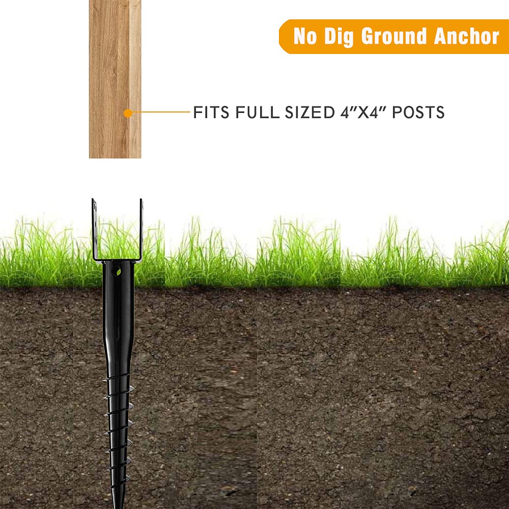 Kdgarden installation using rebar lever for easy screw-in and faster setup