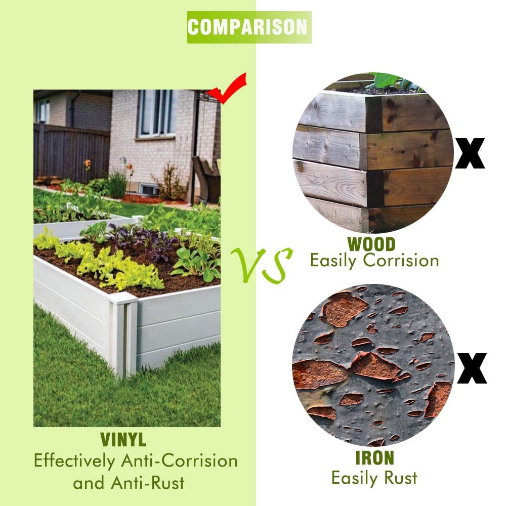 Kdgarden size comparison with garden tools showing scale and capacity