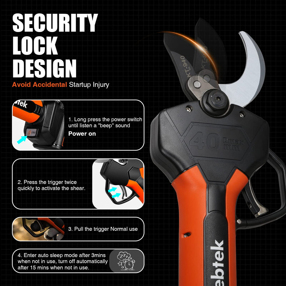 Kebtek control panel and progressive trigger detail showing precise cutting control