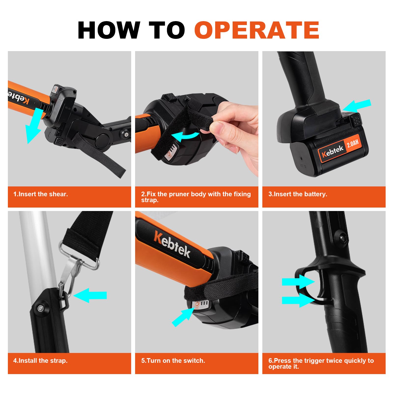 Kebtek KT-940 used in garden showing efficient pruning and tidy landscape result