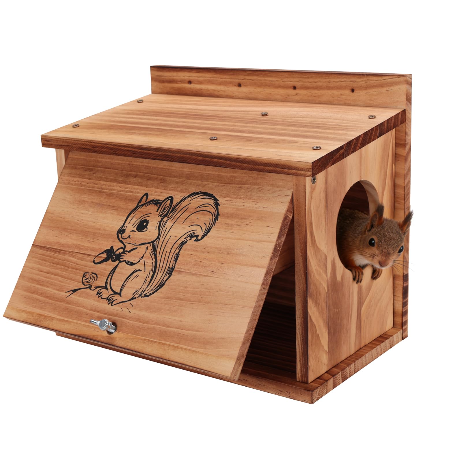 Kecaopdt front view nesting box showing secure exterior and curb appeal