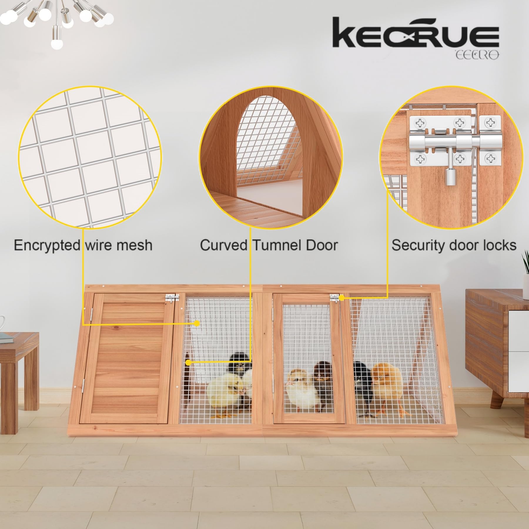 Kecreque door latch and access showing easy handling and secure entry control