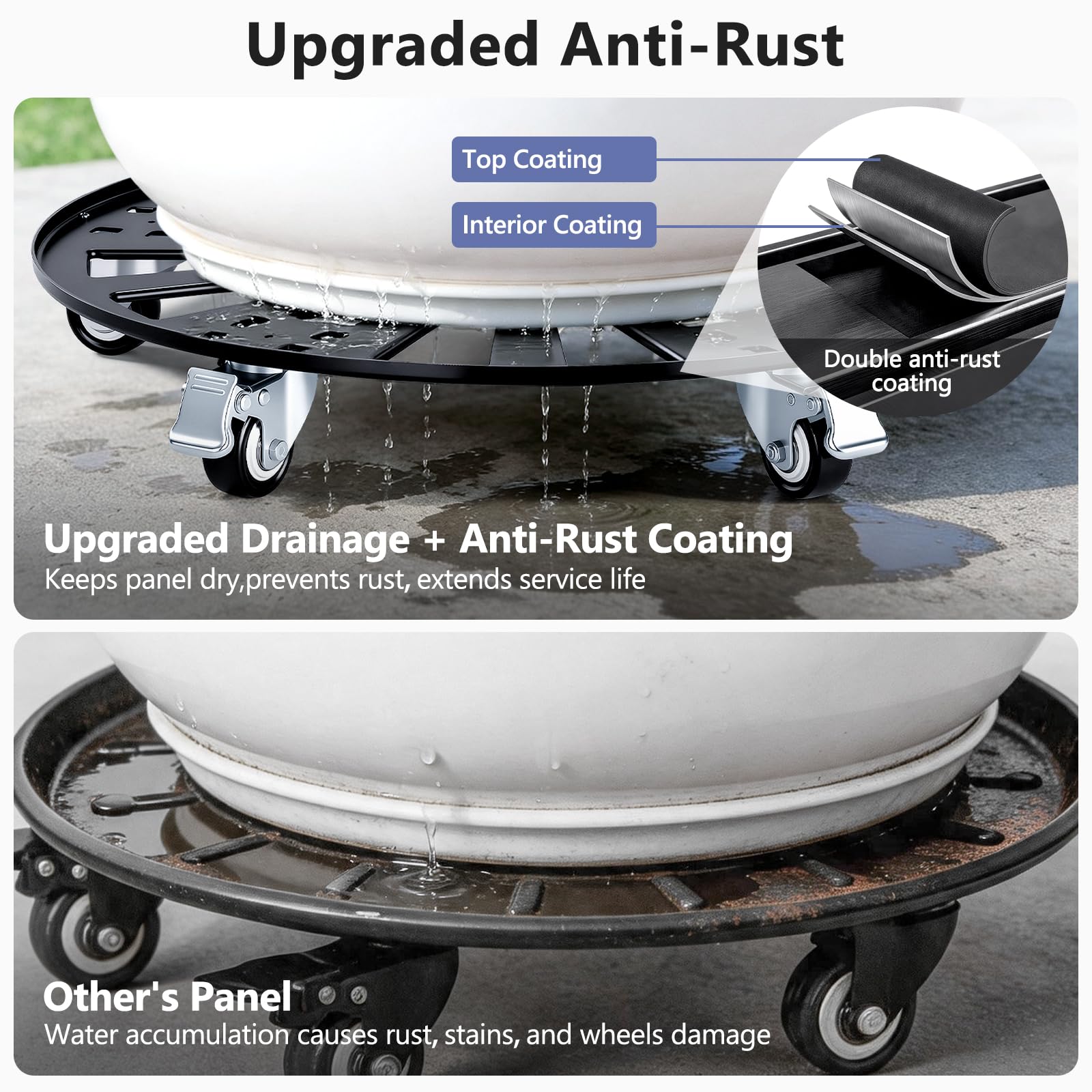 KEDSUM five industrial casters side shot for smooth rolling advantage