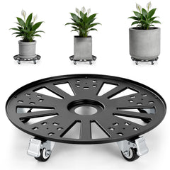 KEDSUM plant caddy front view showing sturdy frame and balanced support